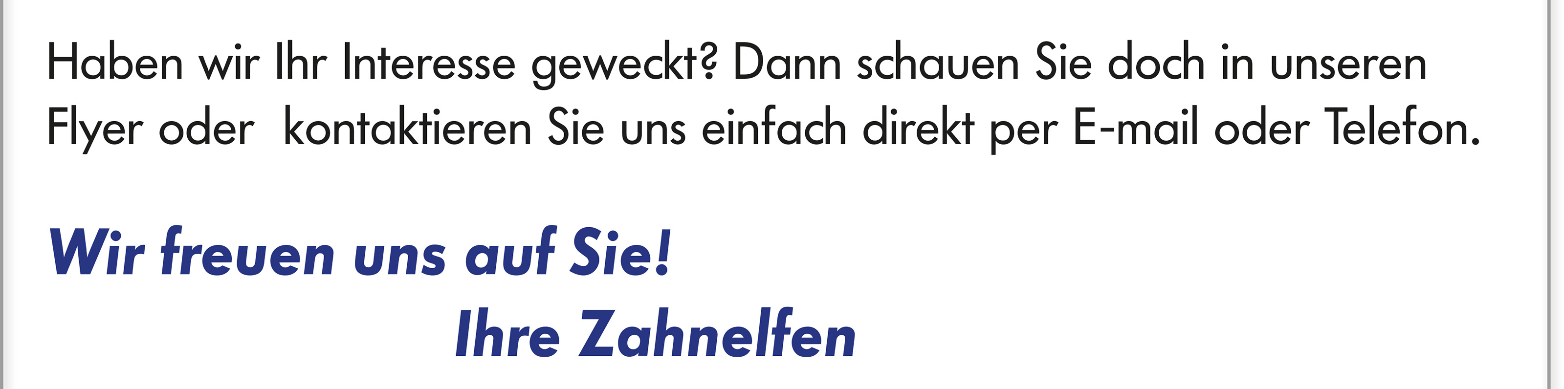 Willkommen bei den Zahnelfen